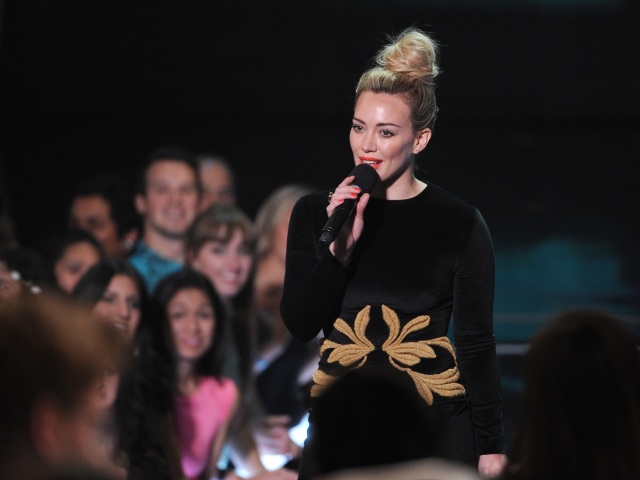 Speváčka a herečka Hilary Duff.