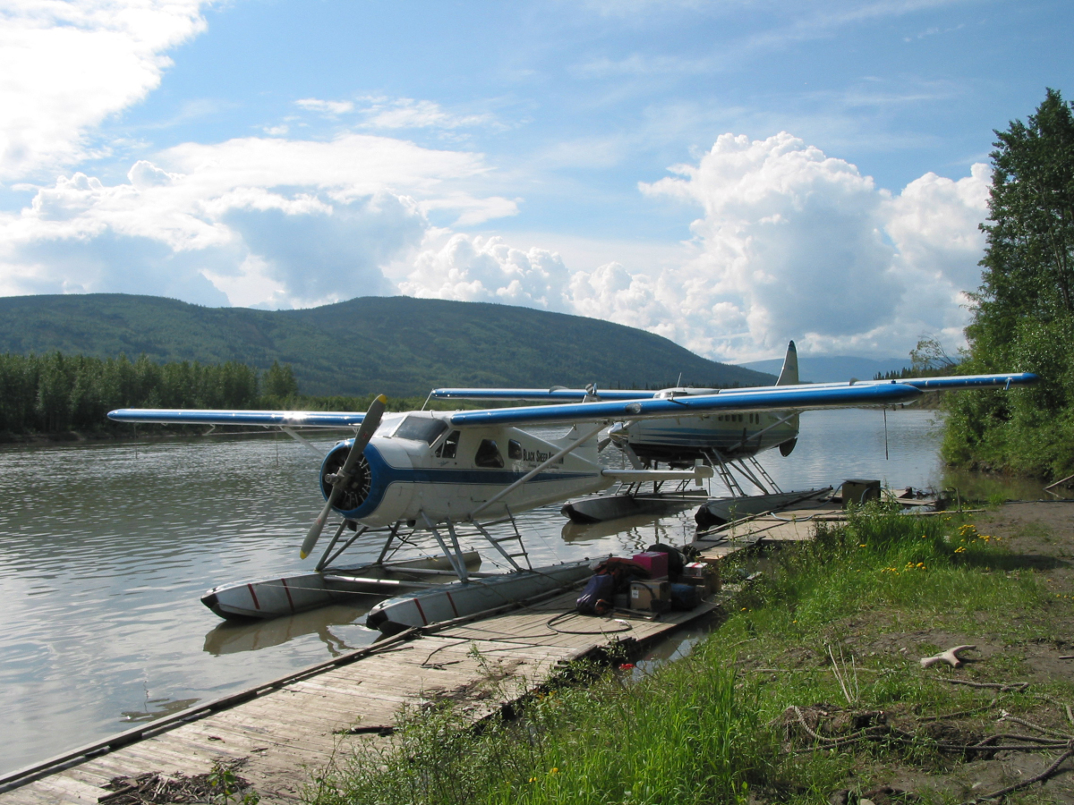 hydroplán, mayo, kanada, yukon, lietadlo, rieka, základňa