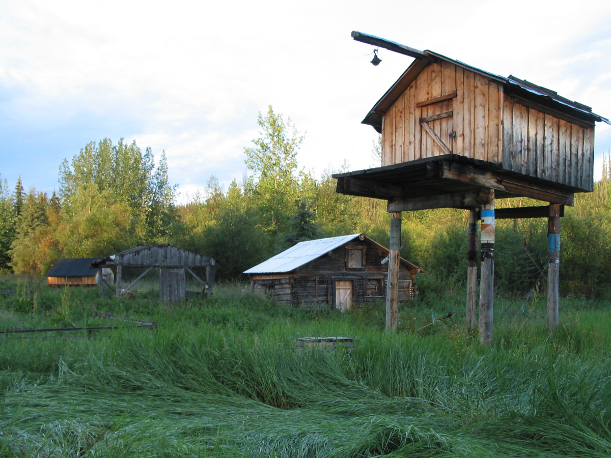 sklad, yukon, kanada, buš, domček, dom,
