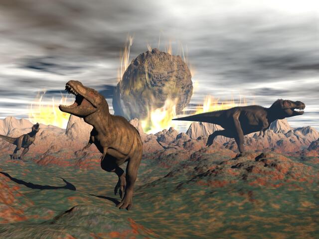 dinosaurus, asteroid, zánik, dinosaury