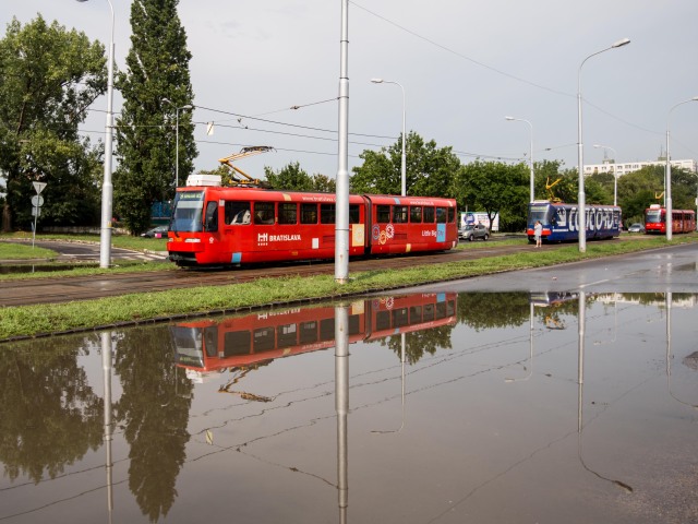 búrka, bratislava, električky