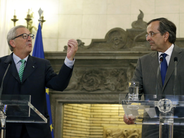 Grécko, Jean-Claude Juncker, Antonis Samaras