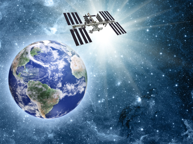 ISS, vesmír, zem, vesmírna stanica, satelit