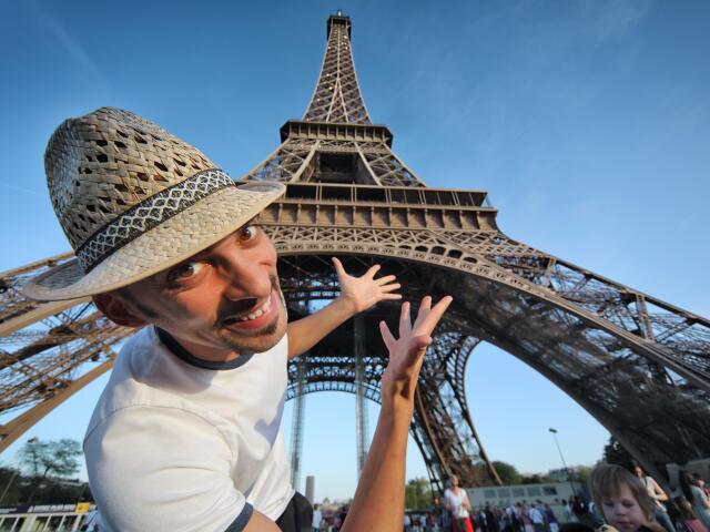 paríž, turista, dovolenka, eiffelova veža