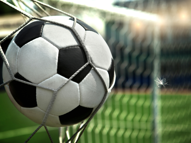 futbal, futbalová lopta, futbalová bránka, sieť, gól