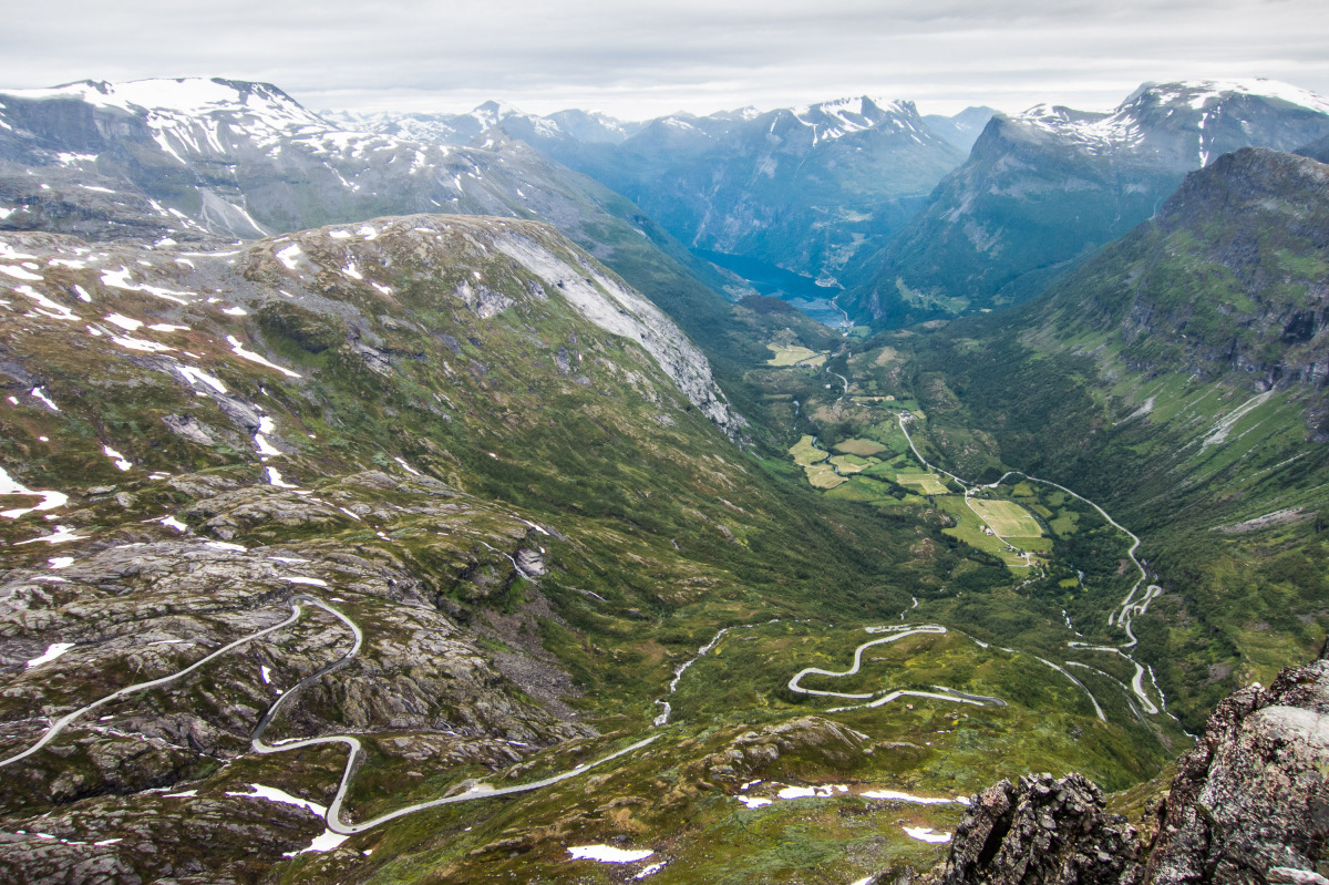 Nórsko, pohľad na Geirangerfjord