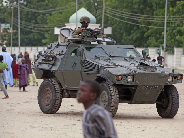 Nigéria, vojak, tank, Boko Haram,