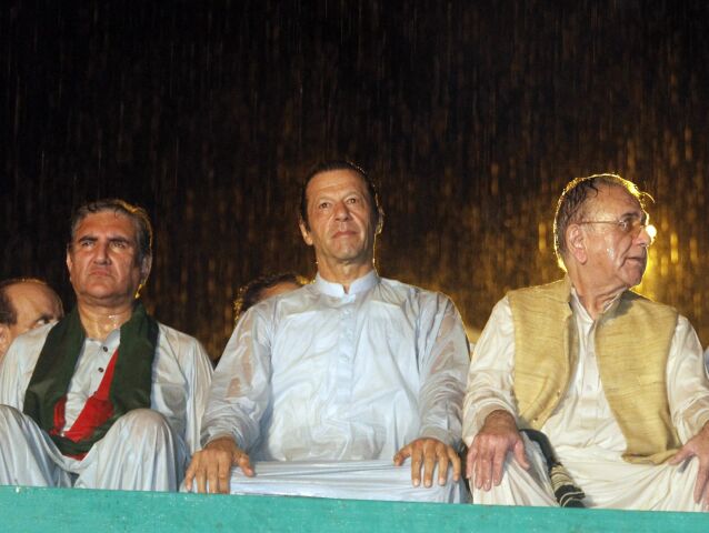 Pakistan, protesty, demonštrácia, Islamabad, Imran Chán
