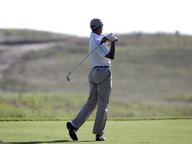 Barack Obama, dovolenka, golf