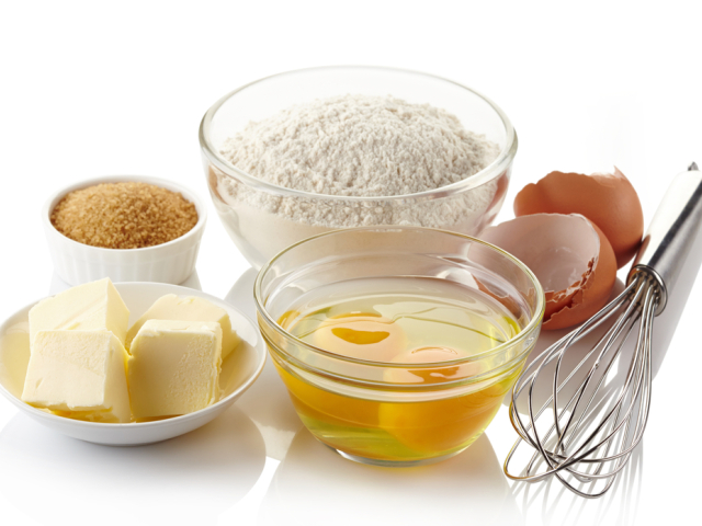 ingrediencie, cesto, múčnik, pečenie
