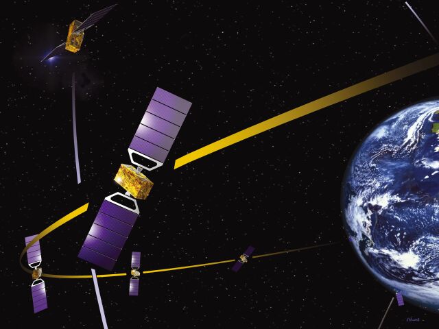 galileo, vesmír, družica, zem, obežná dráha, gps