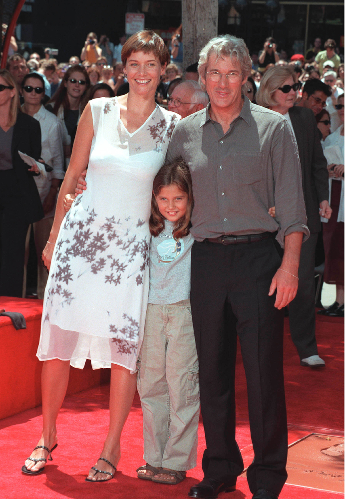 Herec Richard Gere s manželkou Carey Lowell.