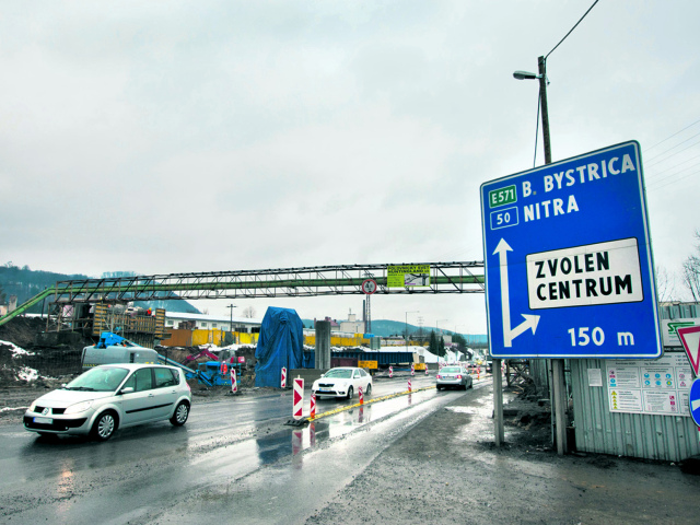 Zvolen, cesta, stavba, diaľnice
