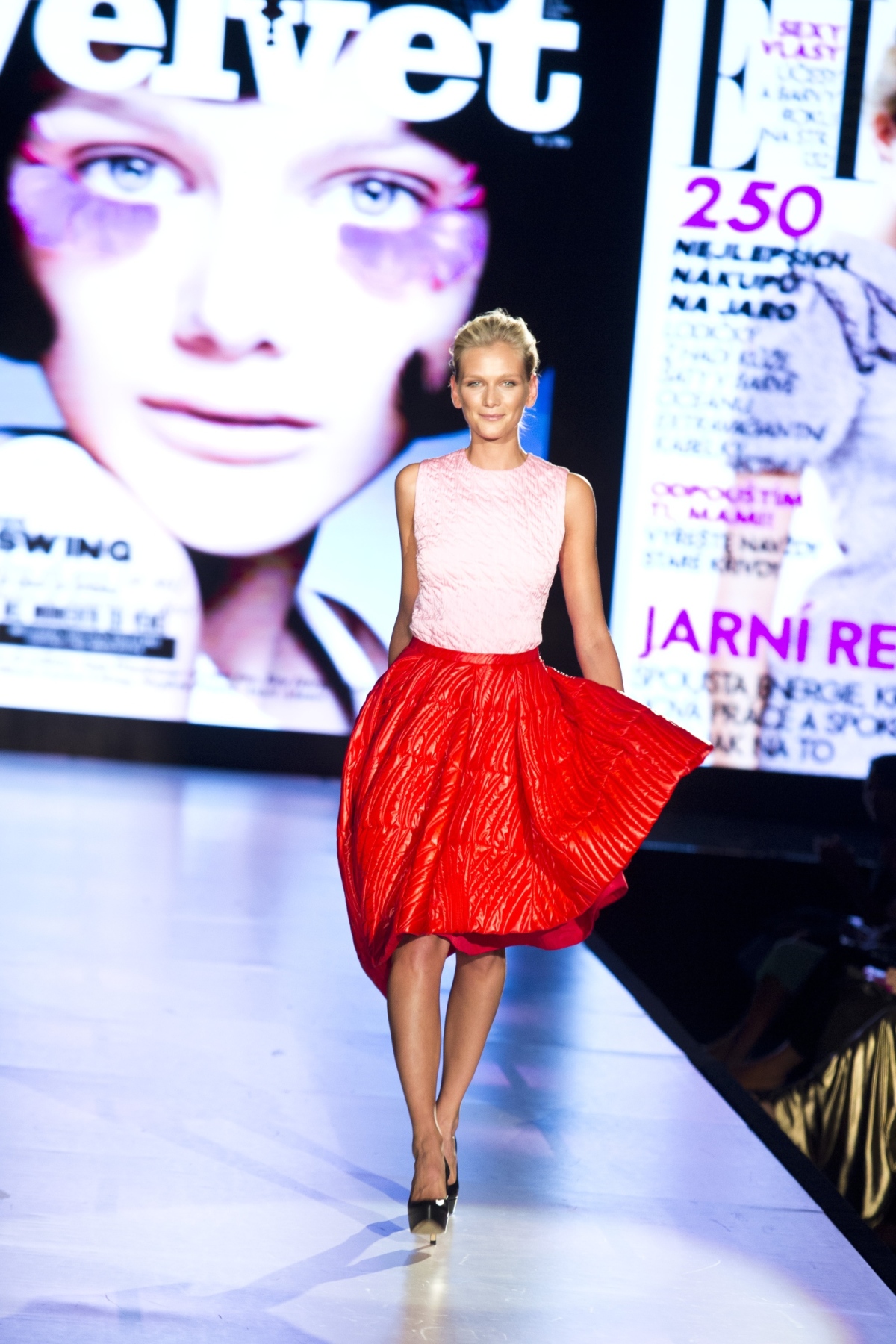 Zuzana Stráska v modeli Dior. 
