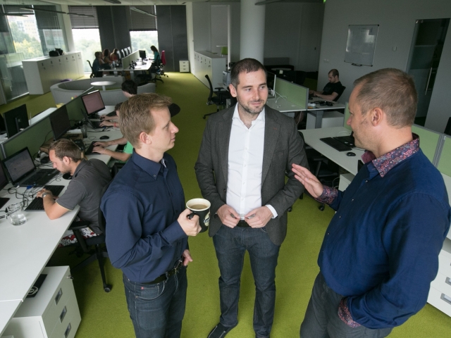 Ján Korecký, Andrej Glezl, Michal Paulovič, podnikatelia, porada