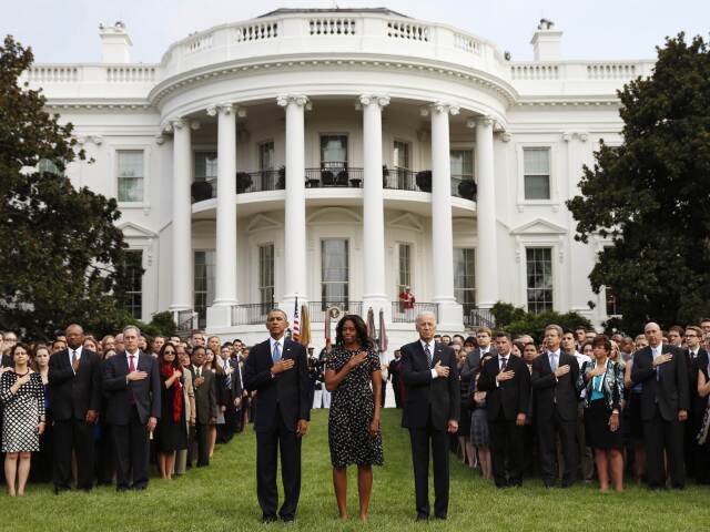 Barack Obama, Michelle Obamová, Joe Biden
