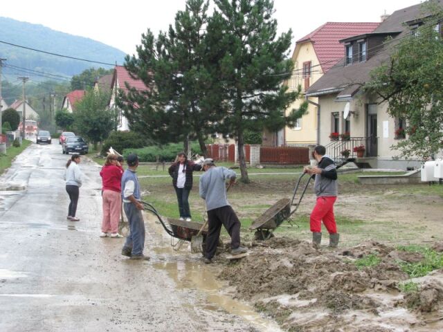 Zborov, povodeň