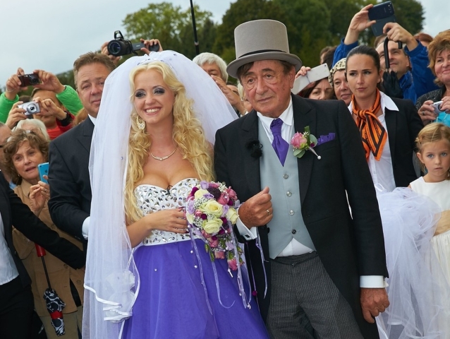 Richard Lugner a jeho vyvolená - playmate Cathy Schmitz