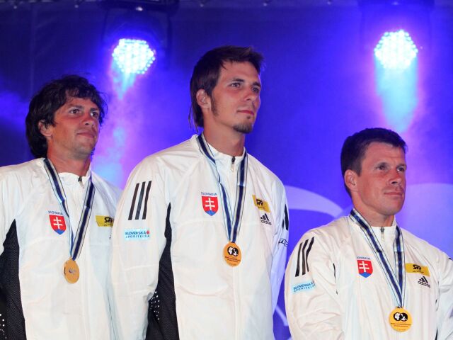 Alexander Slafkovský, Matej Beňuš, Michal Martikán