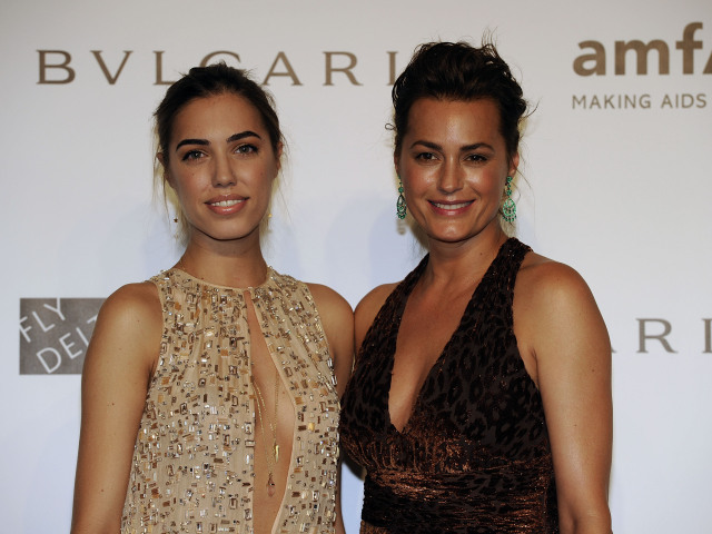 Yasmine Le Bon (vpravo) a Amber Le Bon