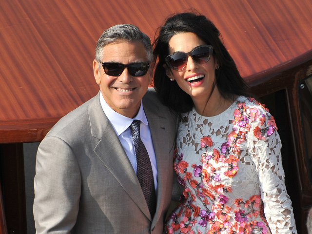 George Clooney a jeho manželka Amal Alamuddin 