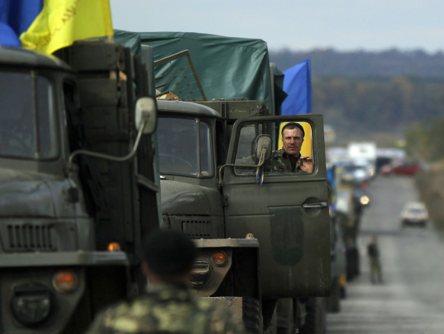 Ukrajina, Slaviansk, konvoj, vojaci, vojsko, Doneck