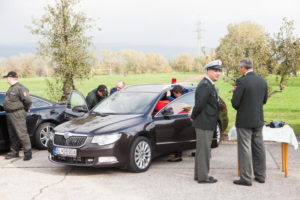 polícia, prehliadka techniky