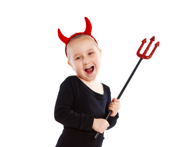 maska, halloween, čert