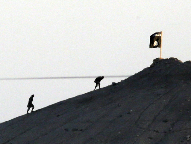Sýria, Kobani, Islamský štát, islamisti, vlajka