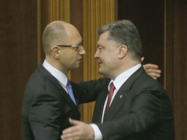Jaceňuk, Porošenko