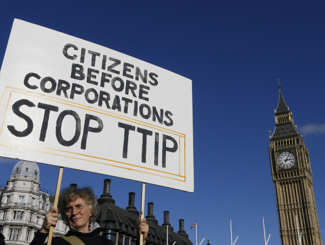 Británia, TTIP, Protest, dohoda, USA, EÚ, Londýn