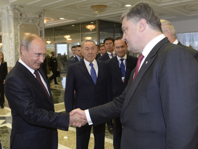 Vladimir Putin, Petro Porošenko, Minsk