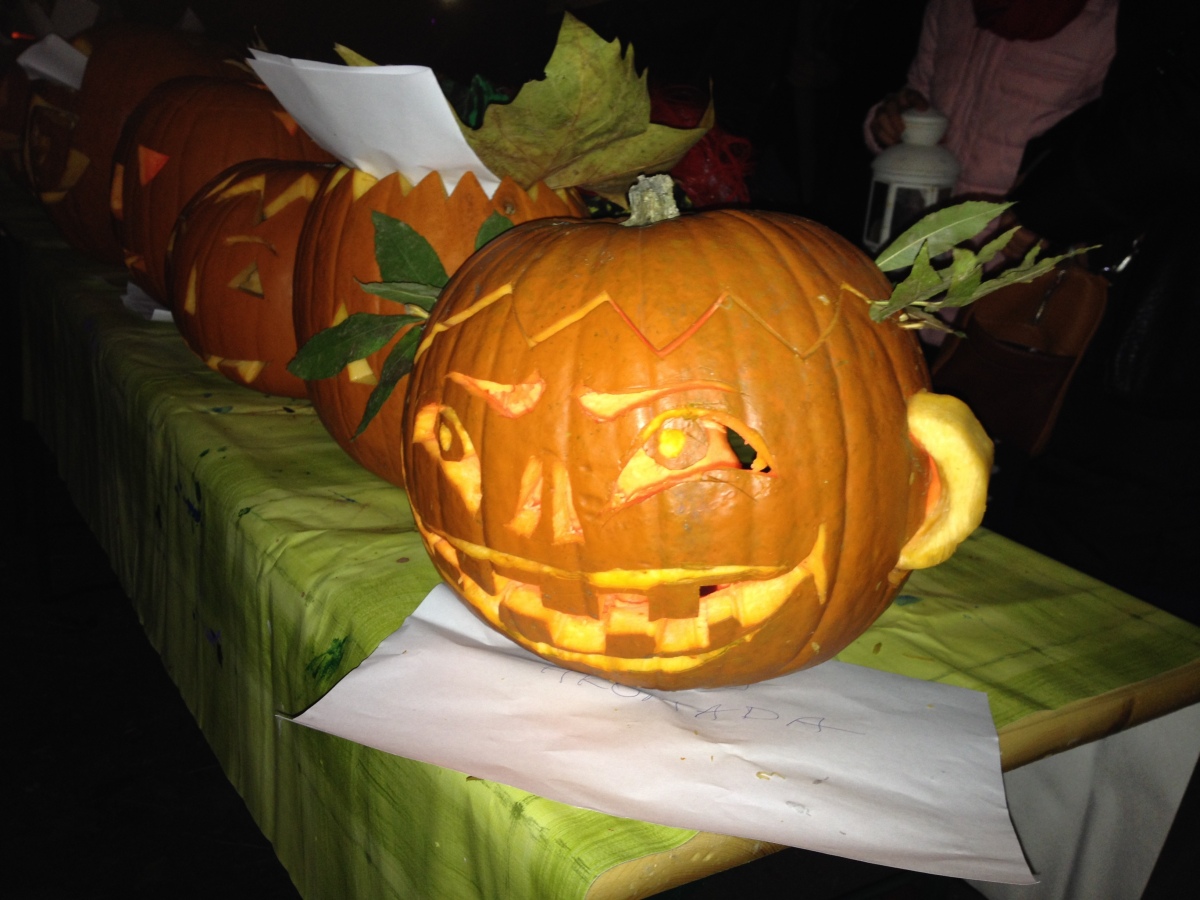 Halloween, tekvice, strašidlá, Bratislava, Medická záhrada, deti