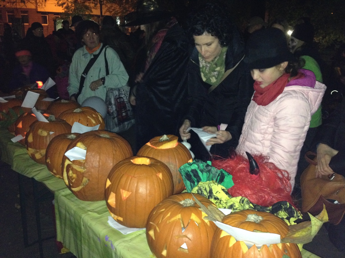 Halloween, tekvice, strašidlá, Bratislava, Medická záhrada, deti