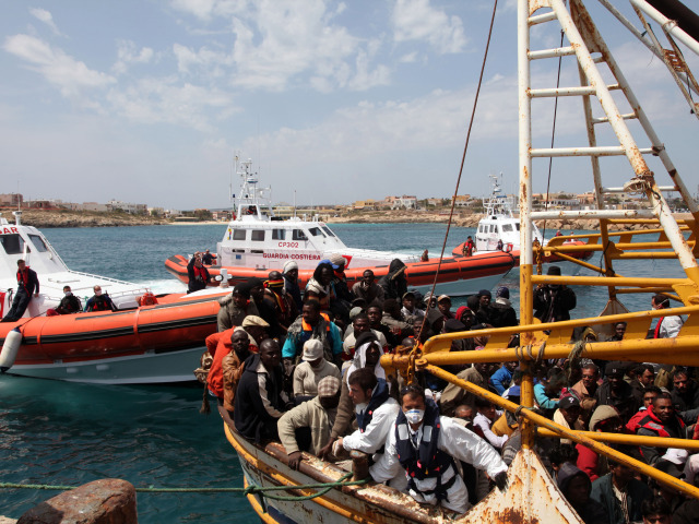 Lampedusa, Európa, imigranti