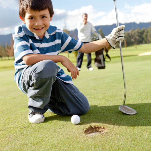 golf, dieťa