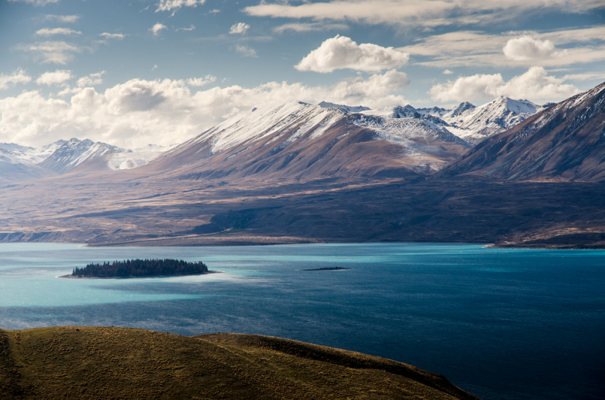 Novy Zeland, Tekapo, zima,