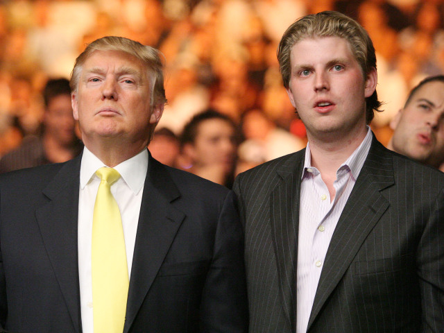 Eric Trump a Donald Trump