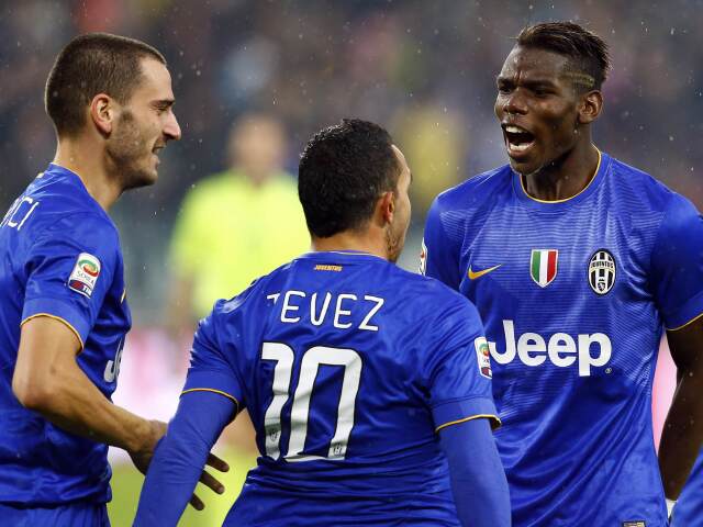 Juventus Turín, Carlos Tevez, Leonardo Bonucci, Paul Pogba