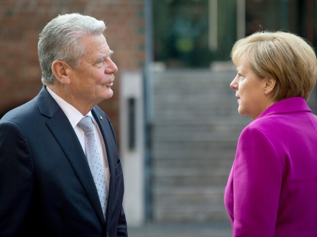 angela merkelová, joachim gauck, nemecko, prezident