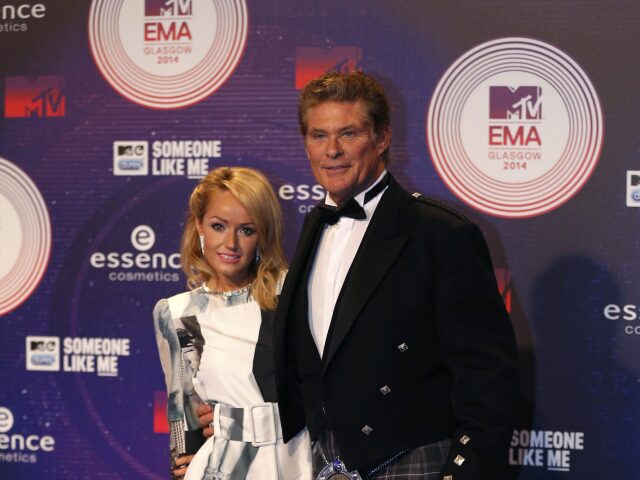 David Hasselhoff a jeho manželka Hayley Roberts