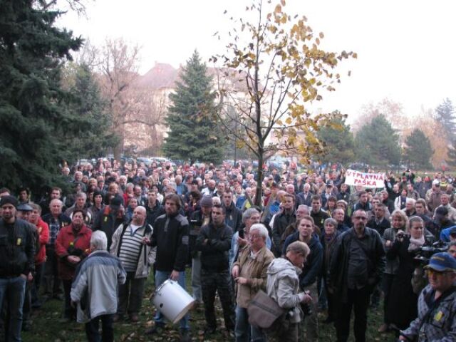 Košice, Paška, protest