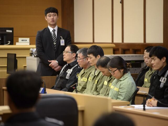 trajekt Sewol, súd