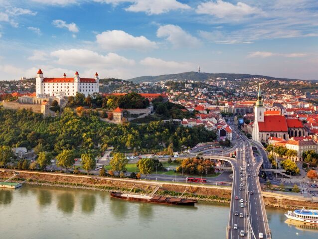 Bratislava, hrad, centrum, mesto,