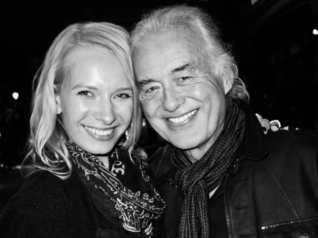 Katarína Benzová a Jimmy Page z Led Zeppelin.