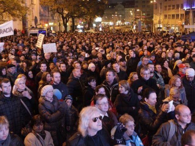 November, protest, Bratislava