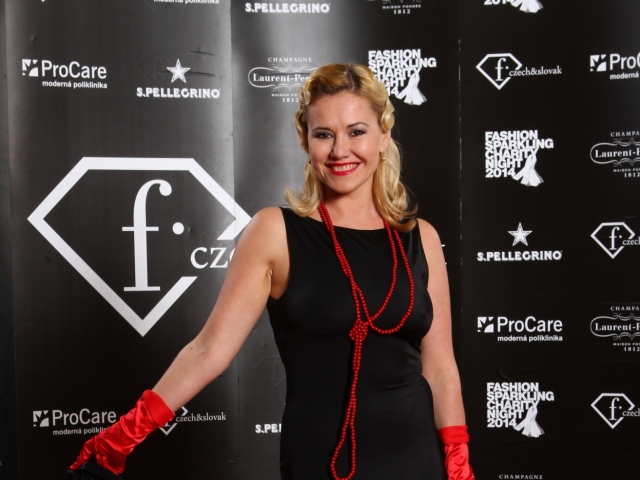 Herečka Zuzana Haasová. 
