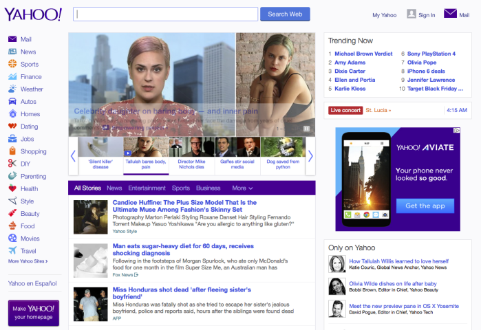 Yahoo, vyhľadávač