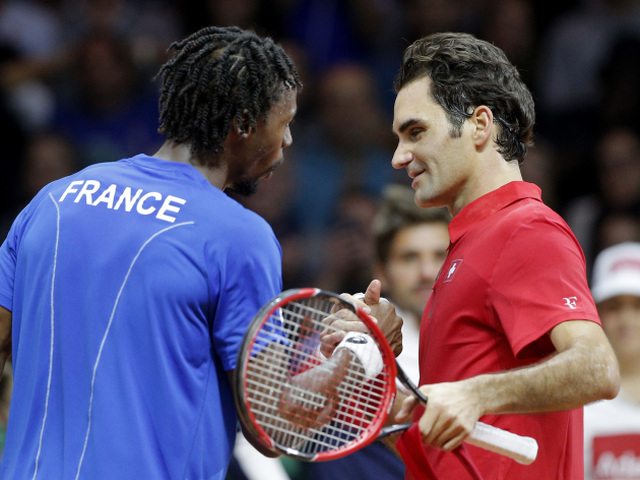 Gael Monfils, Roger Federer