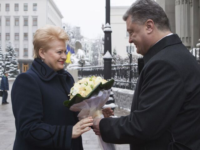 Dalia Grybauskaiteová, Petro Porošenko